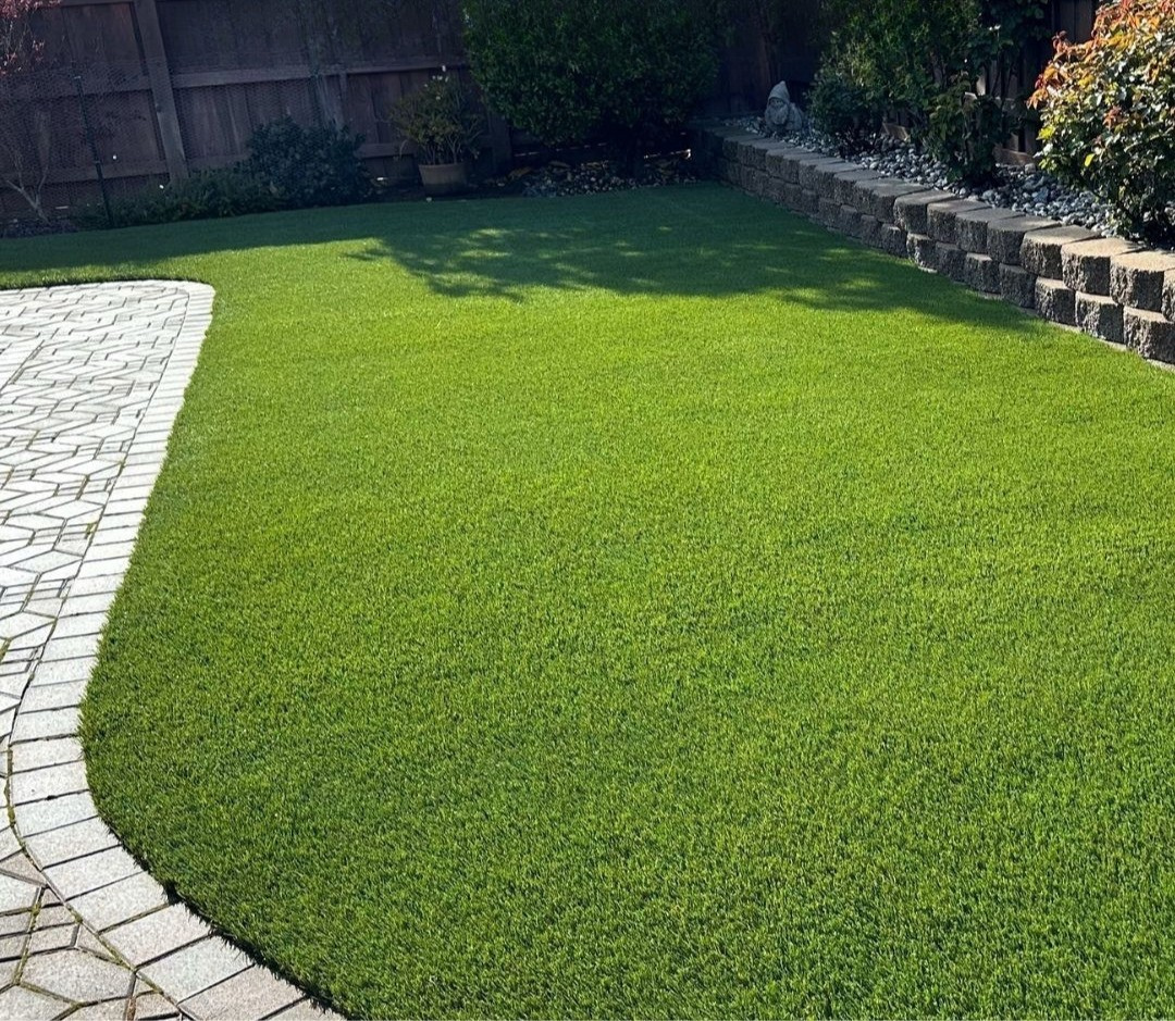 Ground before artificial grass installation in Muscat