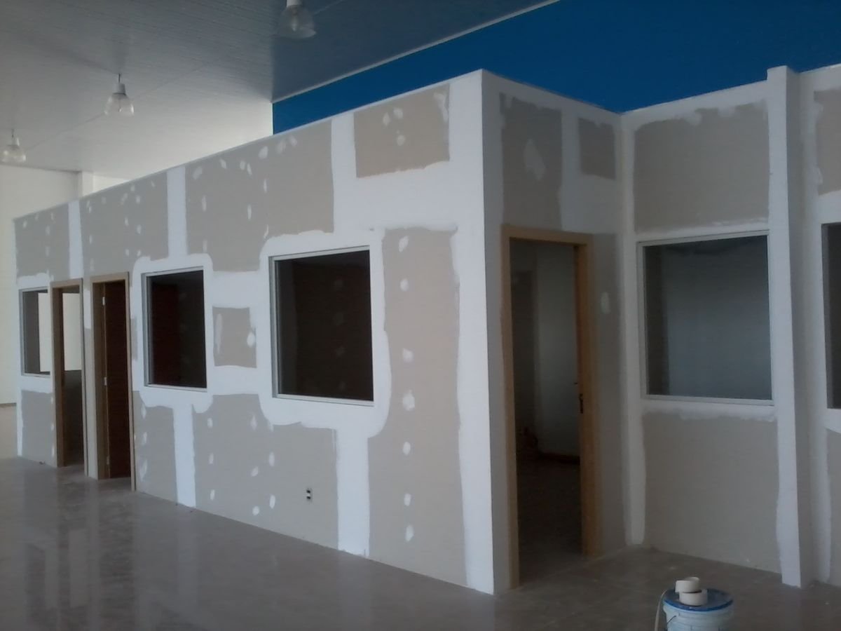 Gypsum Partition vs Brick Wall Office Renovation Gypsum partition vs brick wall for office renovation in Muscat